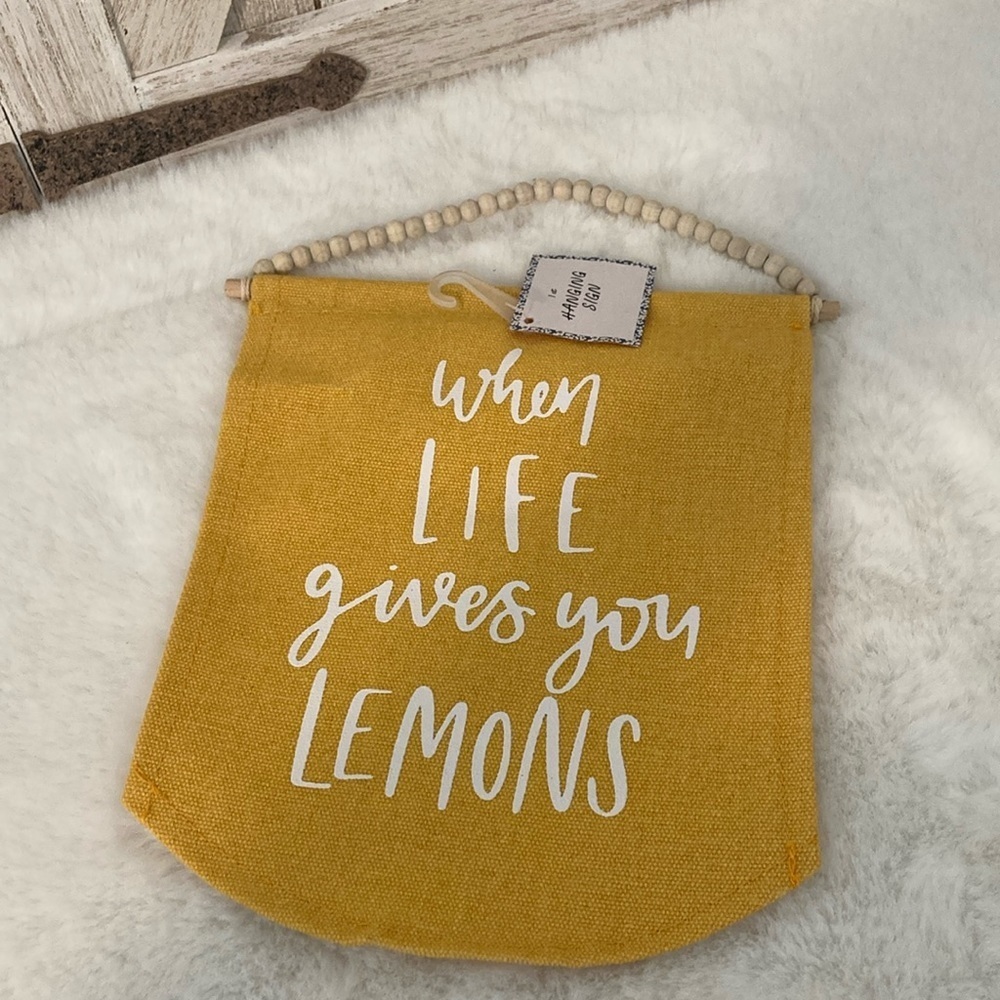 Target BP When Life Gives You Lemons Hanging Sign